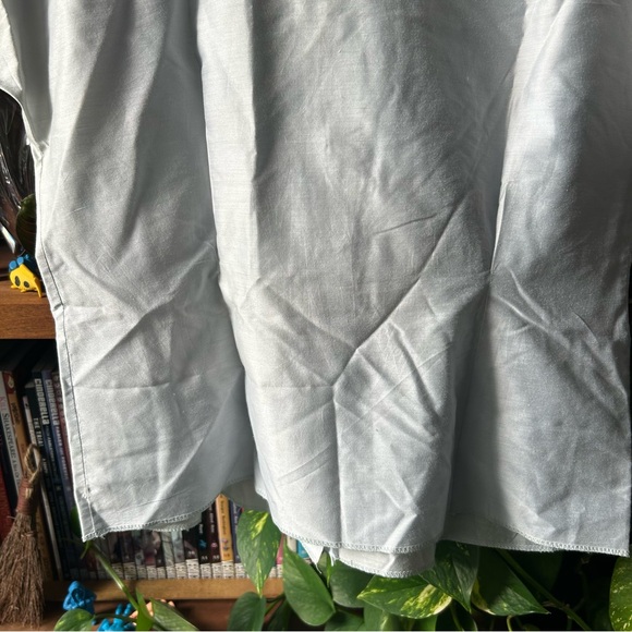 Vintage pale blue blouse with neck tie bow - Picture 14 of 15